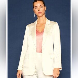 Satin Tailored Blazer Brand: Skies Are Blue
Elegant and fully lined NWOT